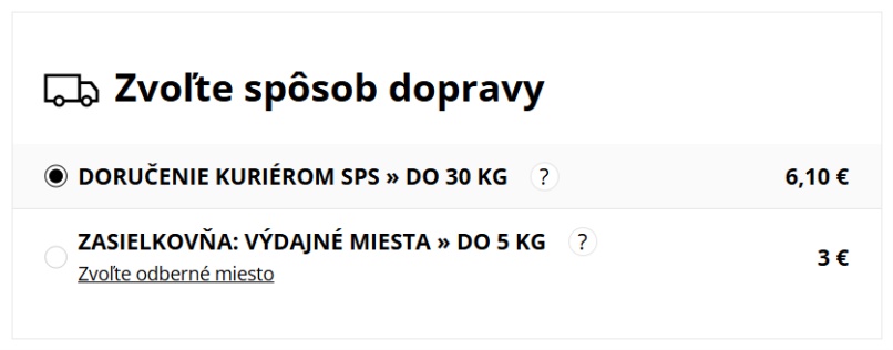 doprava od 3 eur insize.sk